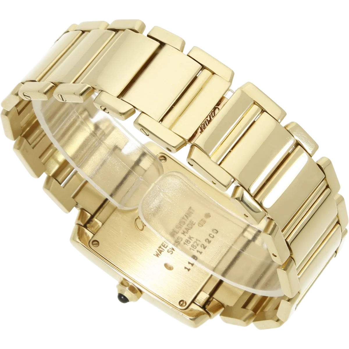 Cartier Tank Francais 1821 Gold Schliesse zu 