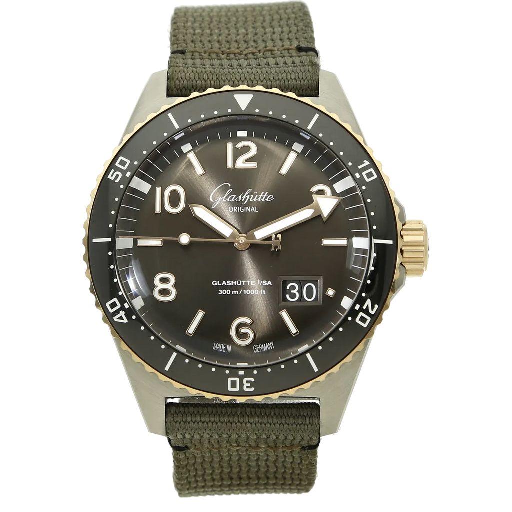 Glashütte Original Sea Q Grande Date Acier Or rouge