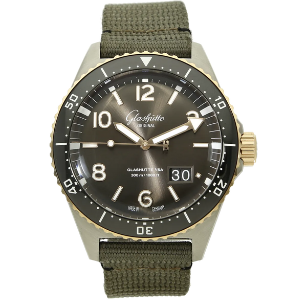 Glashütte Original Sea Q Grande Date Acier Or rouge