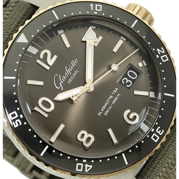 Glashütte Original Sea Q Grande Date Acier Or rouge