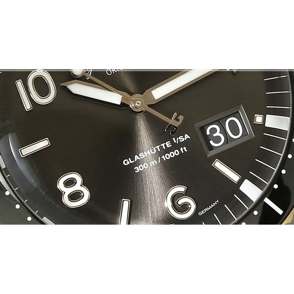Glashütte Original Sea Q Grande Date Acier Or rouge