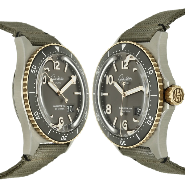 Glashütte Original Sea Q Grande Date Acier Or rouge