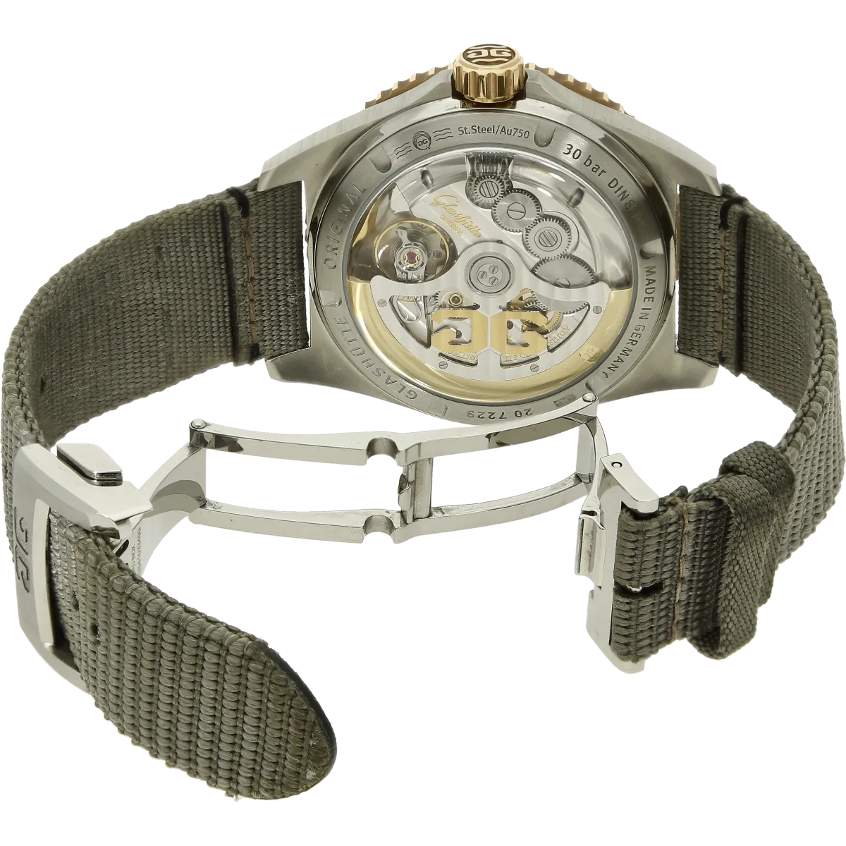 Glashütte Original Sea Q Grossdatum Stahl Rotgold