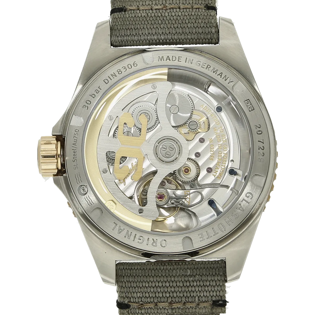 Glashütte Original Sea Q Grossdatum Stahl Rotgold