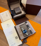 Glashuette Seantor Excellenz 42 blue mit Papieren 