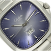 Glashuette Seventies blue big date Zifferblatt