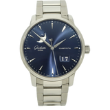 Glashuette Seantor Excellenz 42 blue stehend