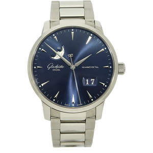 Glashuette Seantor Excellenz 42 blue stehend