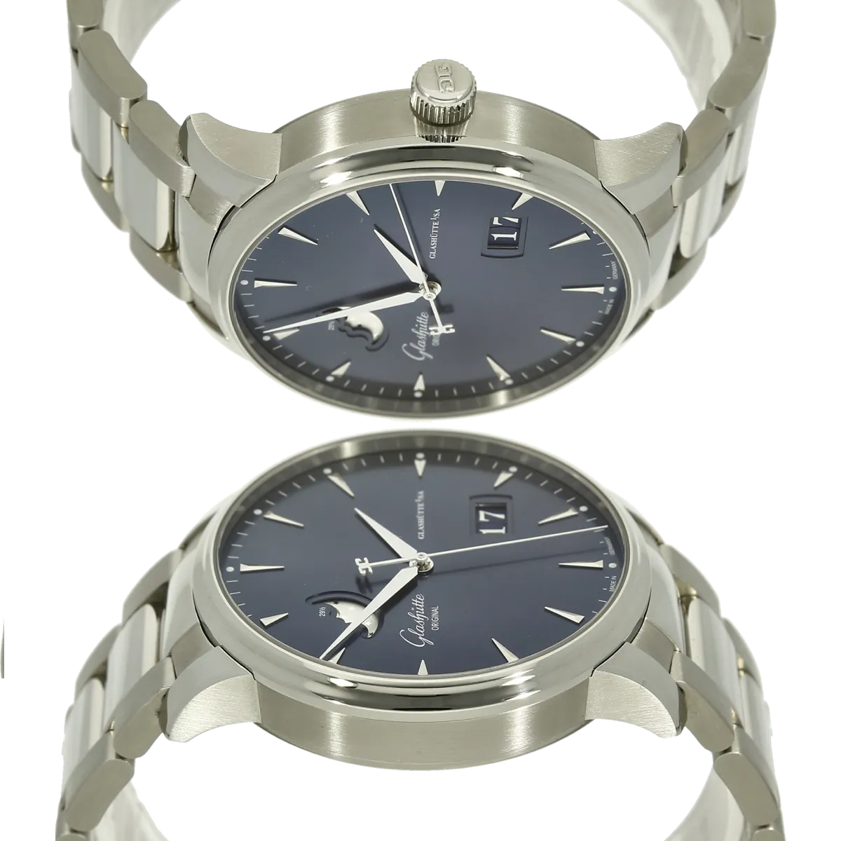 Glashuette Seantor Excellenz 42 blue Gehaeuse 3 - 9 