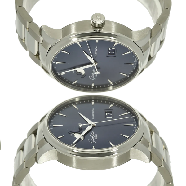Glashuette Seantor Excellenz 42 blue Gehaeuse 3 - 9 