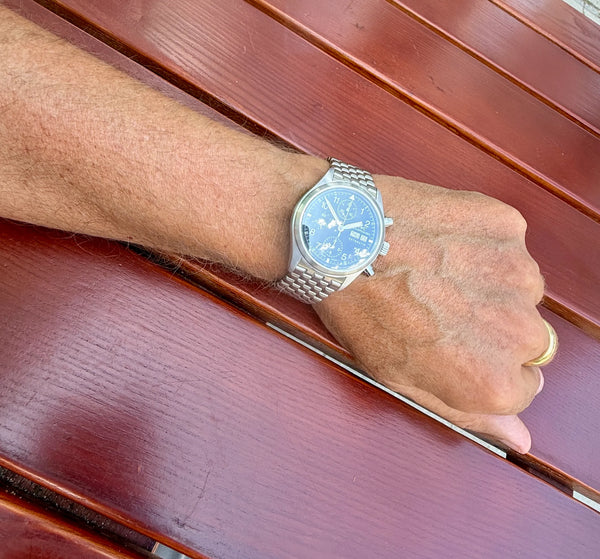 IWC Flieger Chrono 3706 am Arm 3