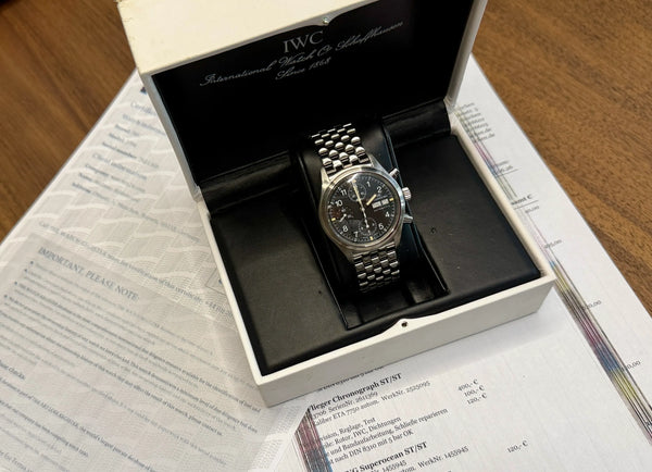 IWC Flieger Chrono 3706 mit Box 