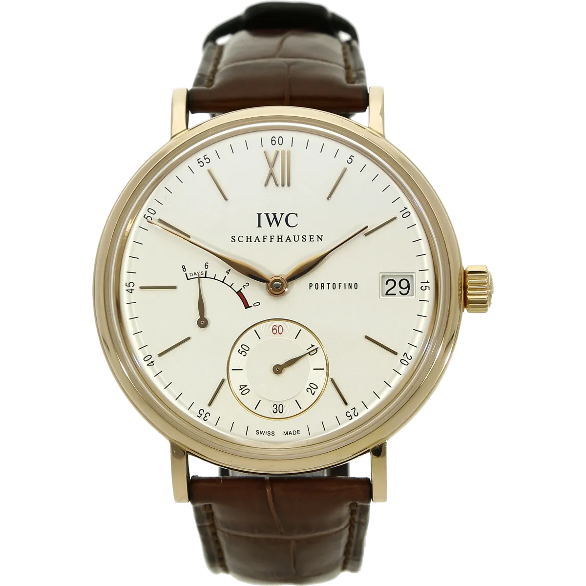 IWC Portofino 510107 Rotgold 8 Days stehend