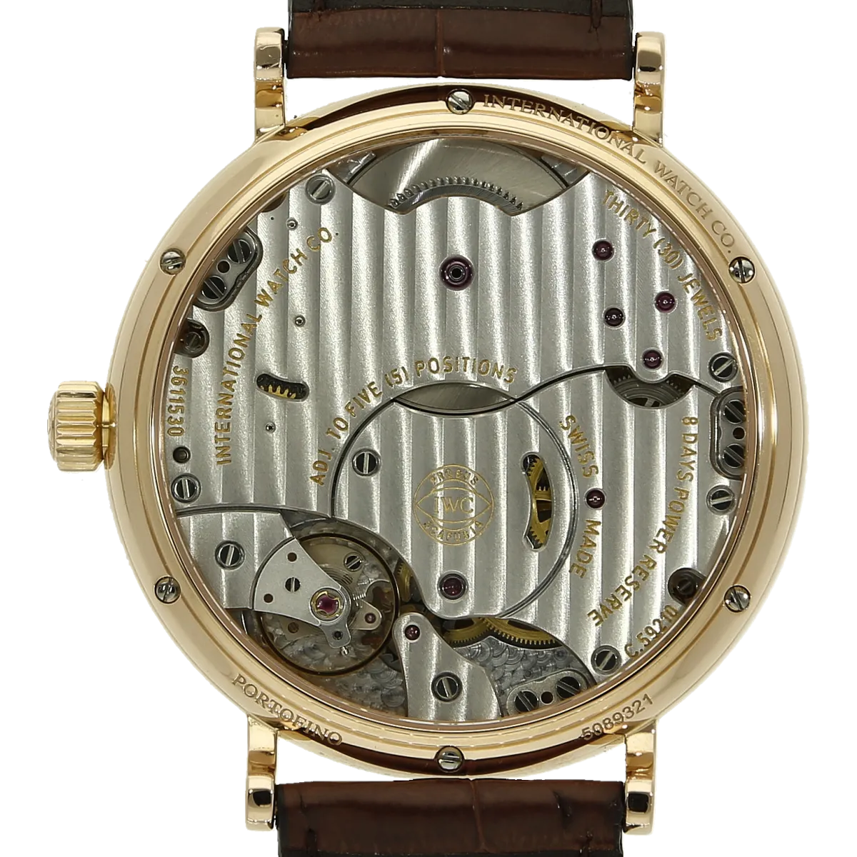 IWC Portofino 510107 Rotgold 8 Days Boden
