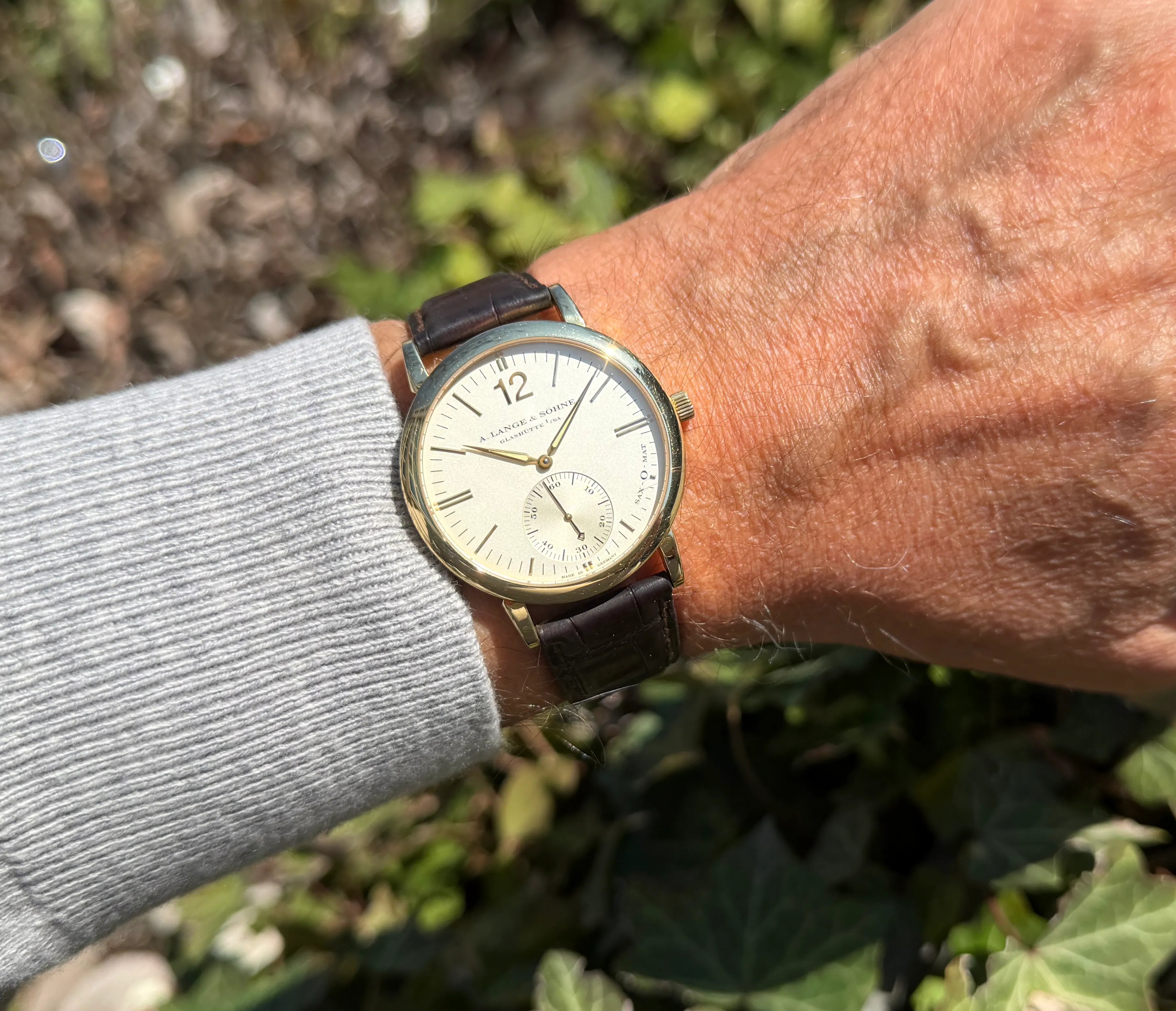 Lange Soehne Langematic 301.021 am Arm 