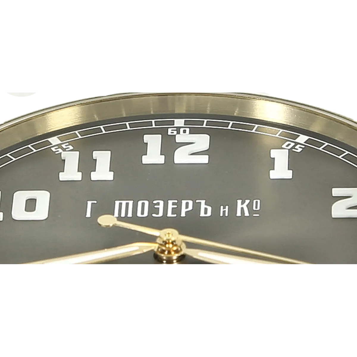 Moser 8200-1701 Heritage Bronze Zifferblatt Detail