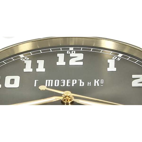 Moser 8200-1701 Heritage Bronze Zifferblatt Detail
