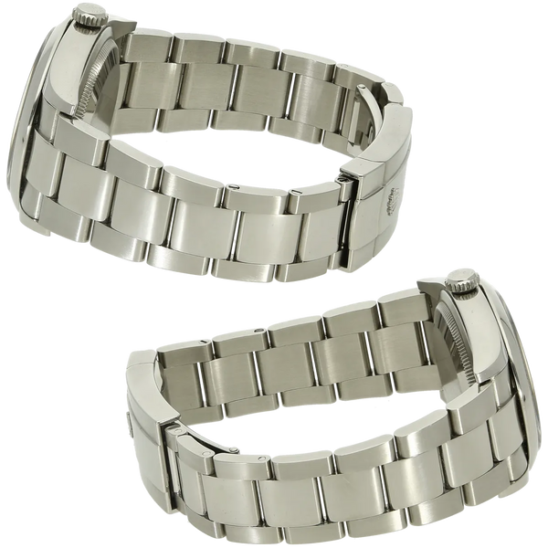 Rolex Datejust Stahl 36 Motif blau Box Papiere deutsch