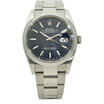 Rolex Datejust 36 Motif Blatt Full Set stehend