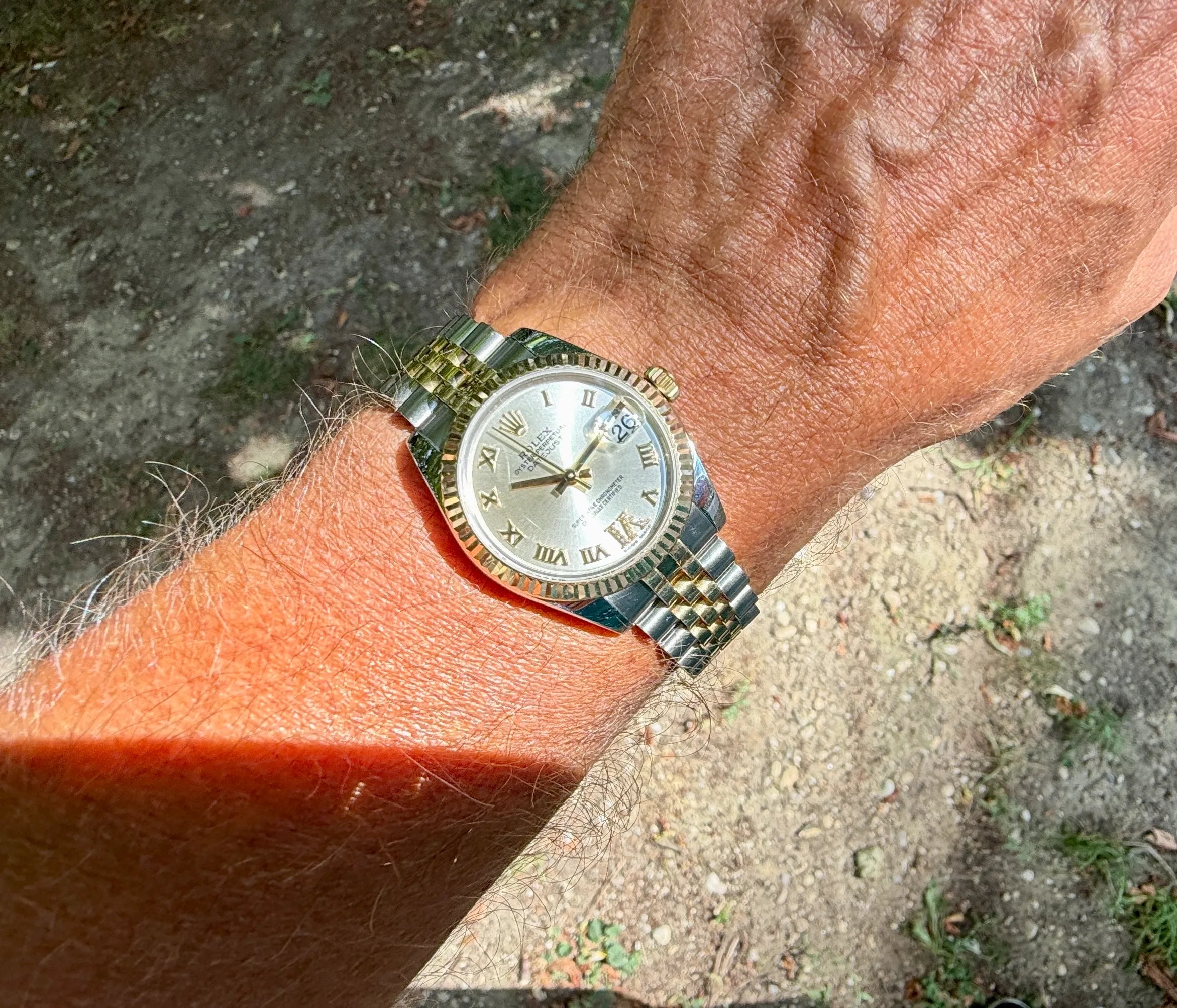 Rolex Dj 31  178273 orig. Dia Blatt am Arm 