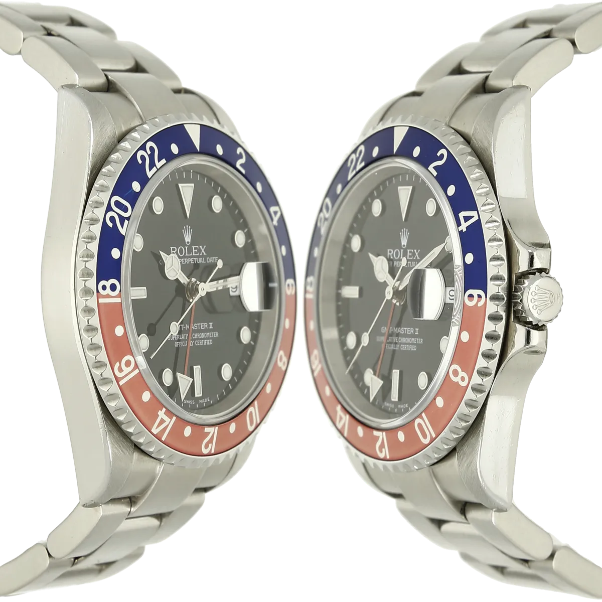 Relex GMT Pepsi Rectangular Gehaeuse links rechts 