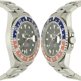 Relex GMT Pepsi Rectangular Gehaeuse links rechts 