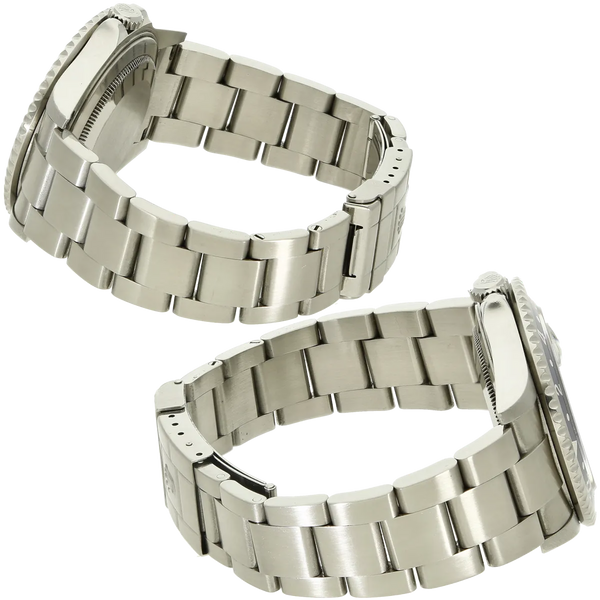 Relex GMT Pepsi Rectangular Armband links rechts 