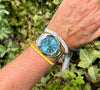Rolex Milgauss blau 116400 GV am Arm 
