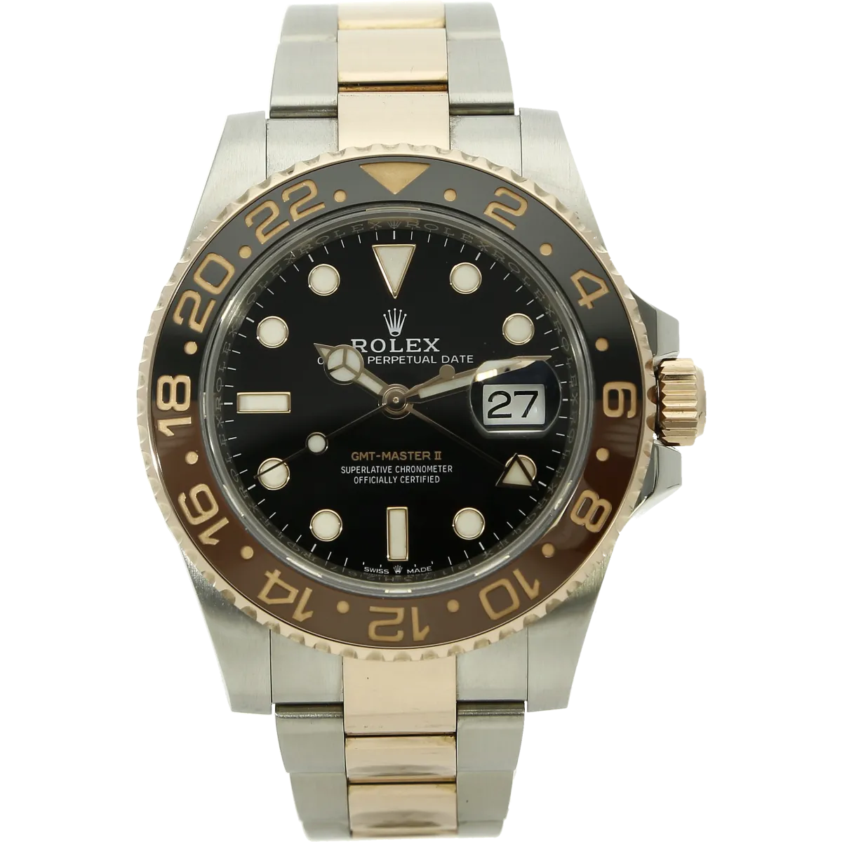 Rolex GMT Stahl Rotgold stehend