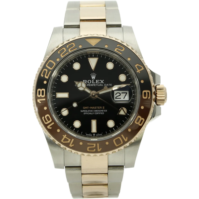Rolex GMT Stahl Rotgold stehend