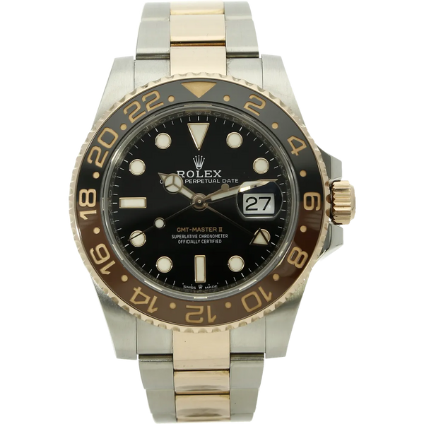 Rolex GMT Stahl Rotgold stehend