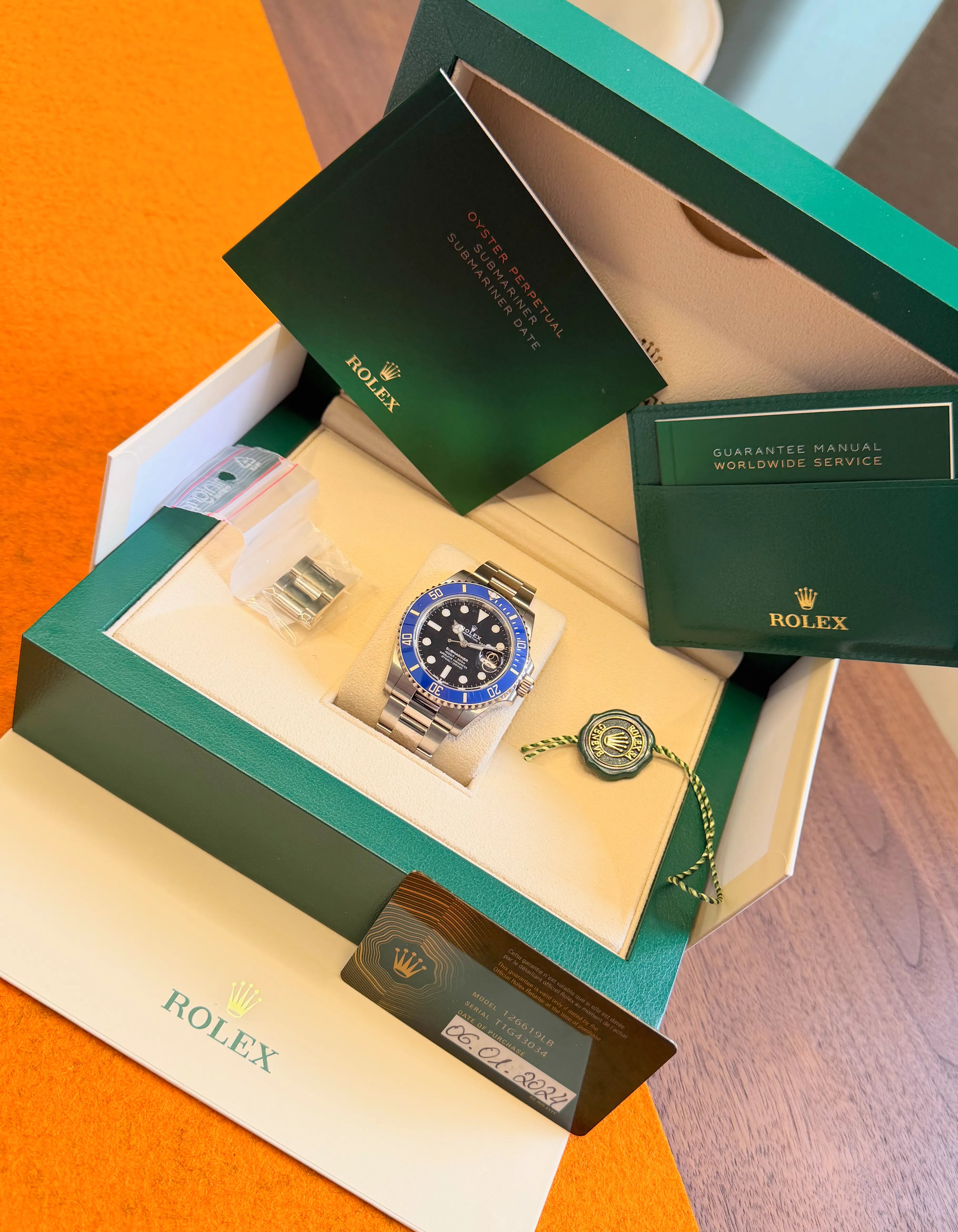 Rolex Submariner WG 2024 mit Pap 