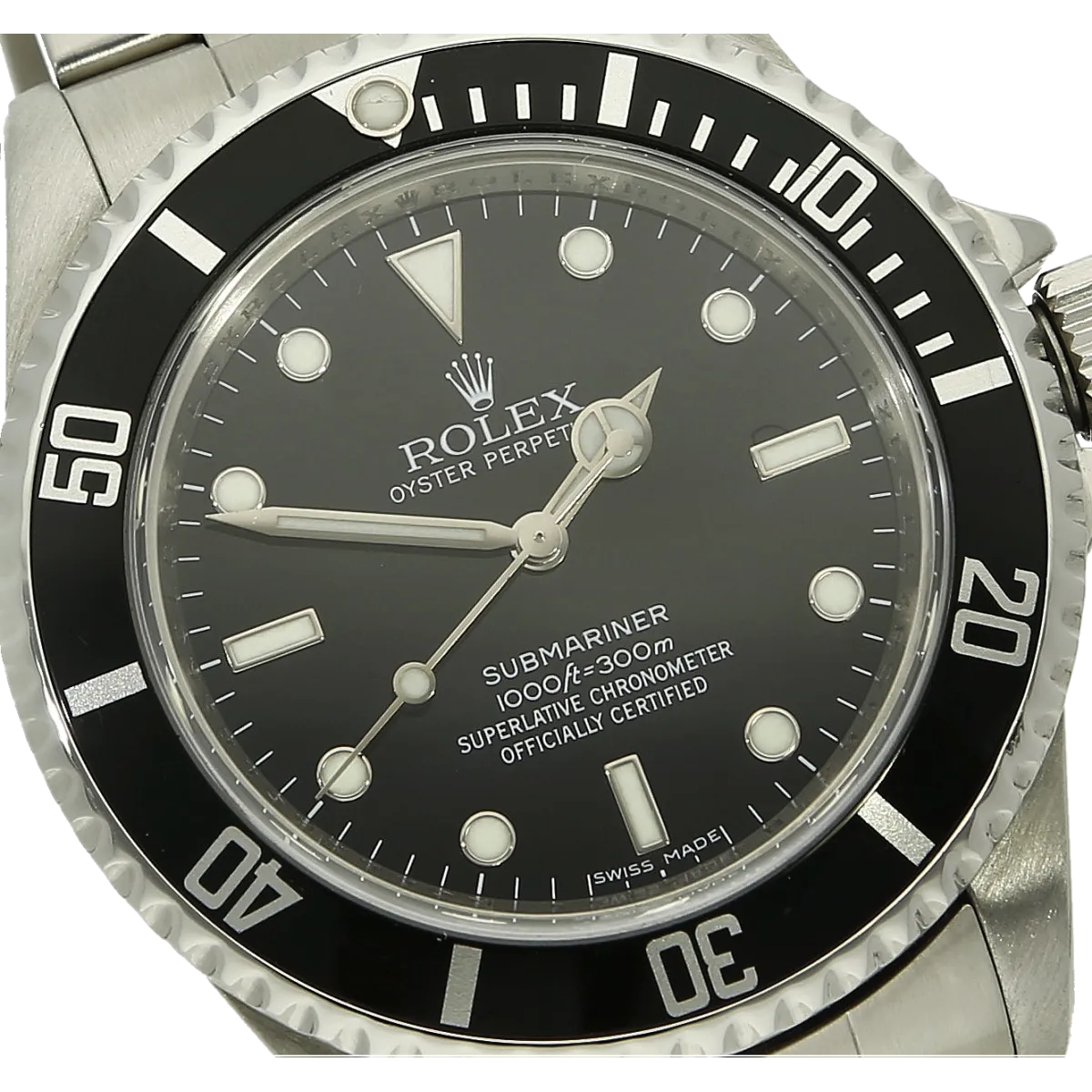 Rolex No Date Submariner 4-liner Zifferblatt