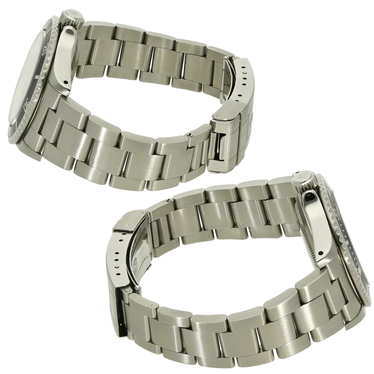 Rolex No Date Submariner 4-liner Armband links rechts 