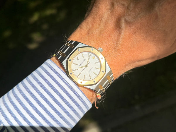 AP Royal Oak 14790SA weiss am Arm 