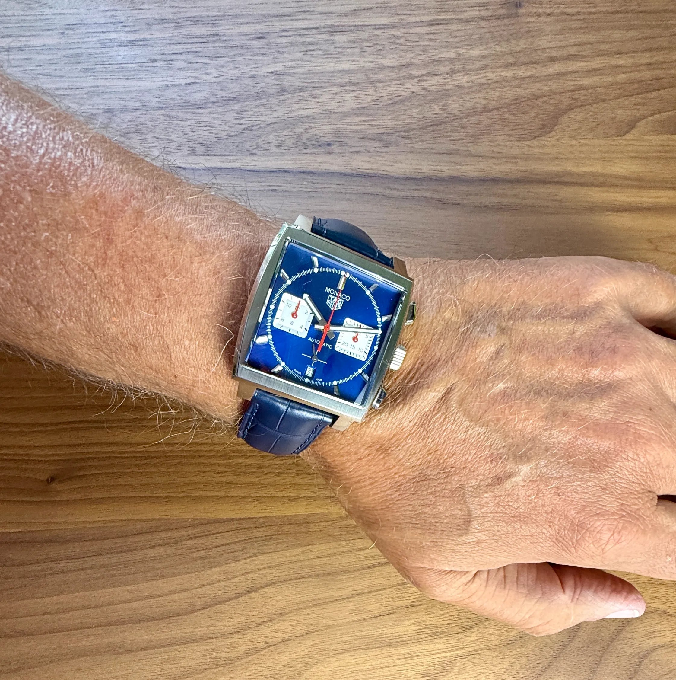 TAG Heuer Monaco Cal 02 am Arm 