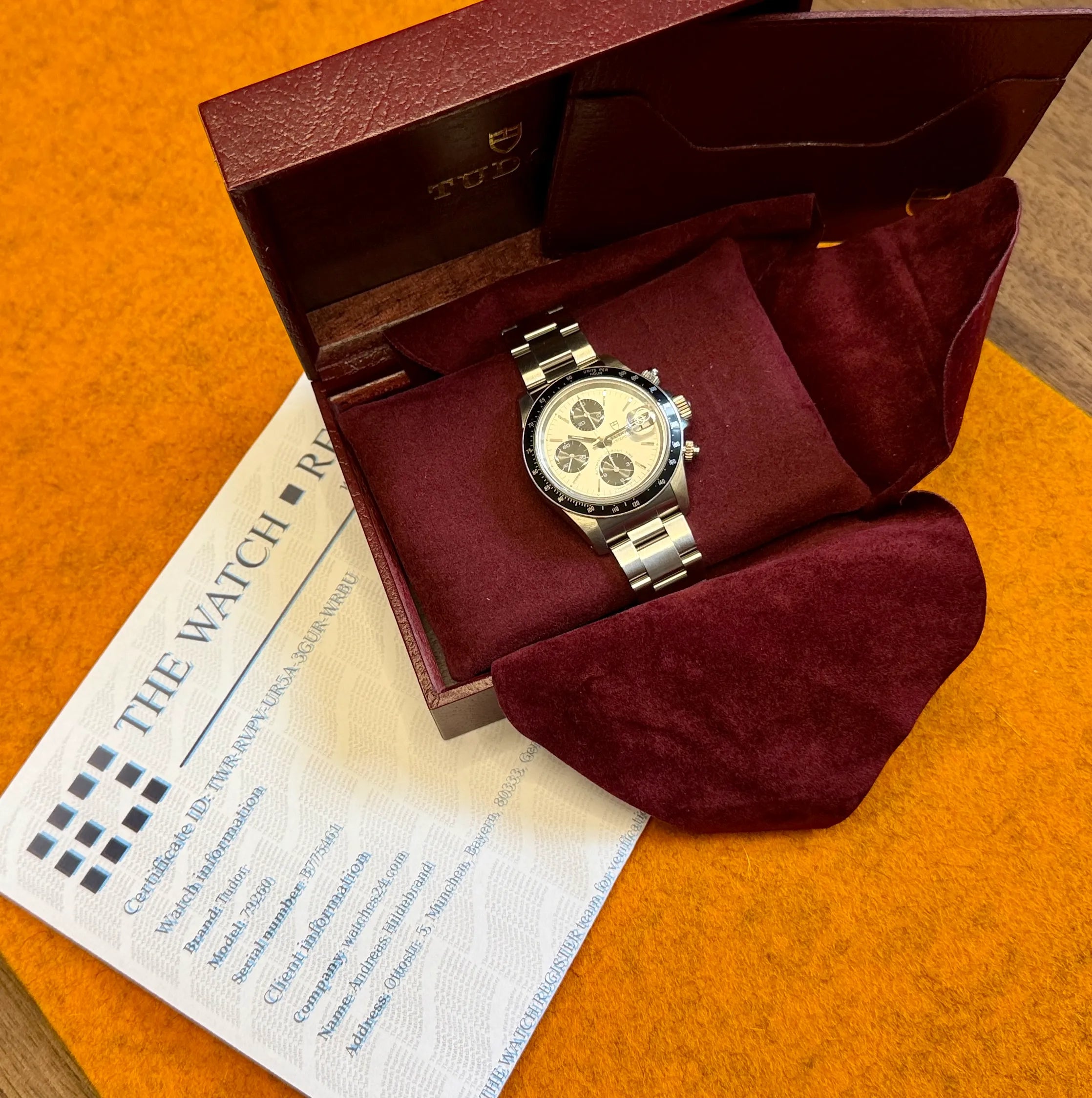 Tudor Chrono 79260 Oysterdate in der Box