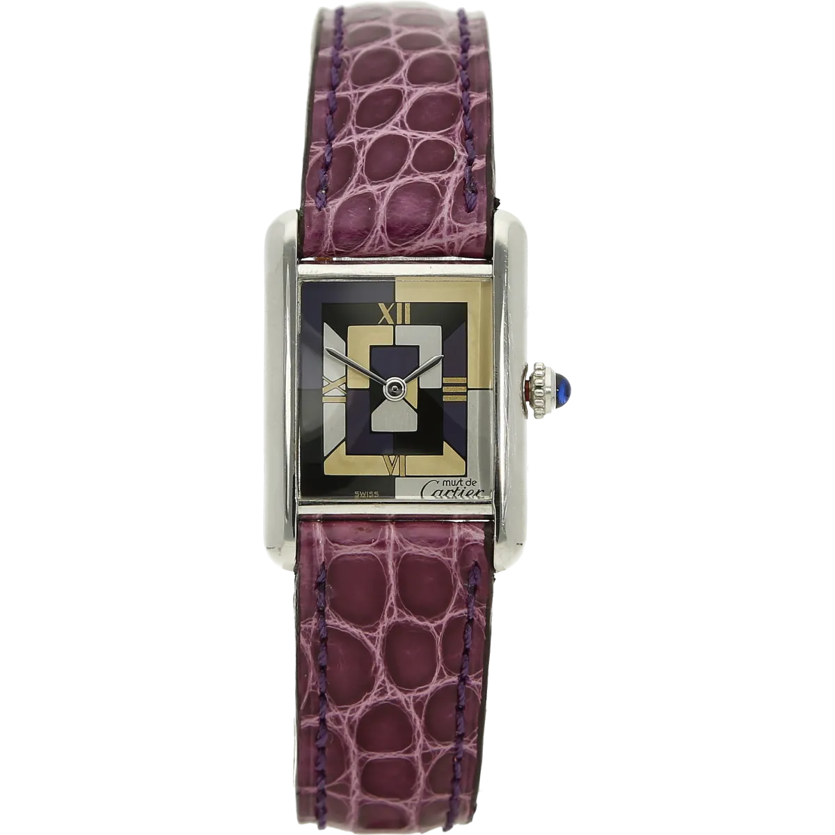 lim Cartier Tank must Art Deco 1614 stehend