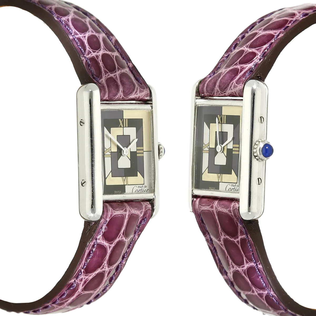 lim Cartier Tank must Art Deco 1614 Gehaeuse links rechts 