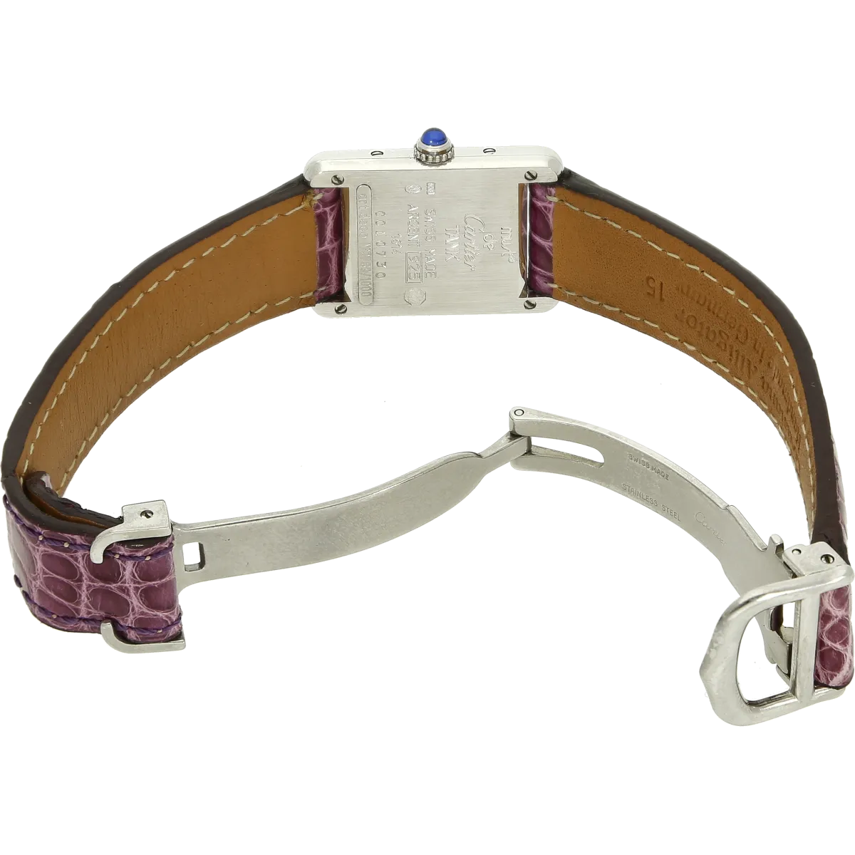 lim Cartier Tank must Art Deco 1614 Schliesse offen 