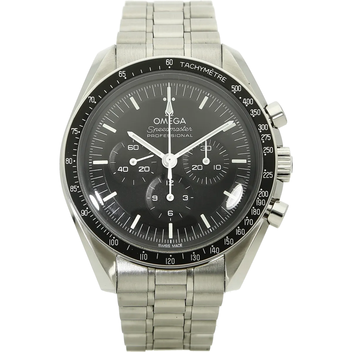 Omega Moonwatch co Axial stehend