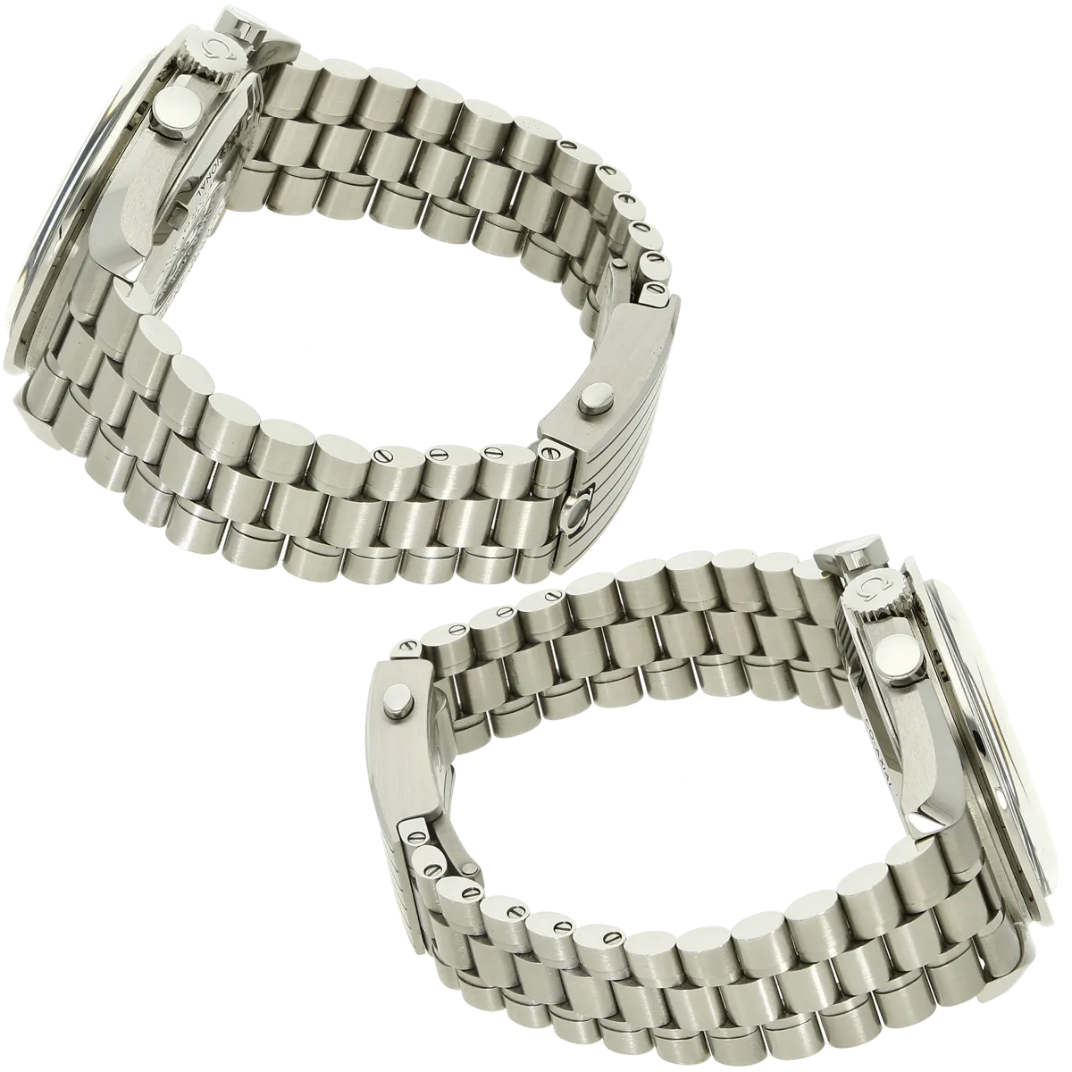 Omega Moonwatch co Axial Armband links rechts 