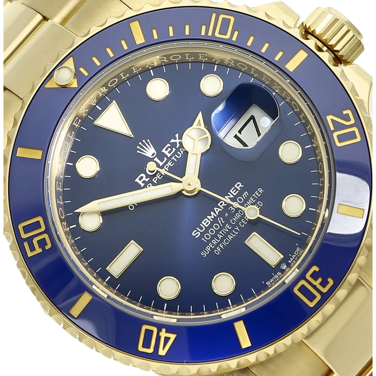 Rolex Submariner 126618LB Zifferblatt 