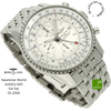 gebrauchte Breitling Uhr Navitimer World halb liegend   
