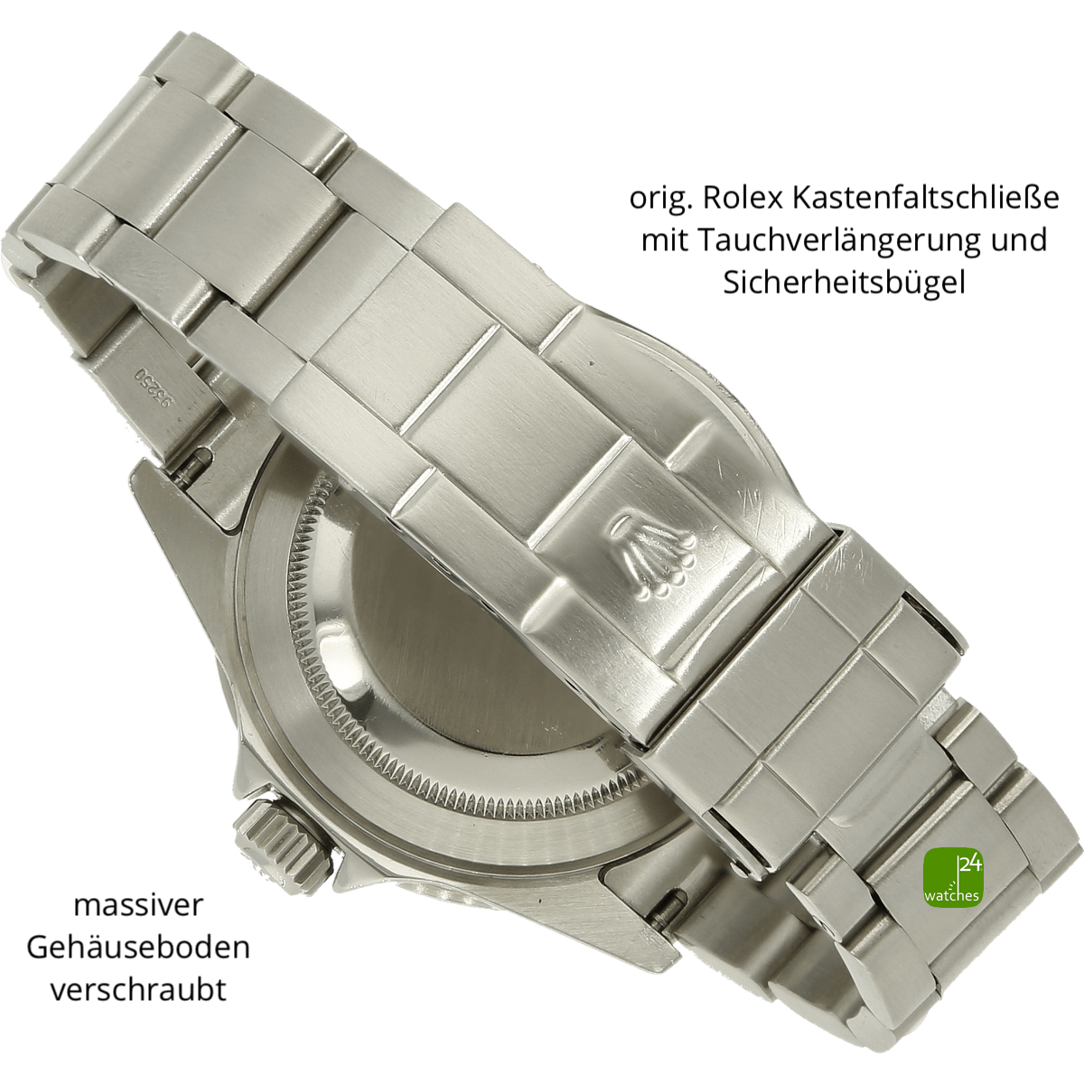 Rolex Submariner Datum Stahl Schliesse zu