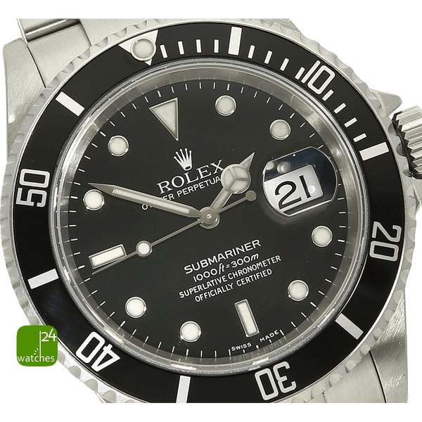 Rolex Submariner Datum Stahl Zifferblatt