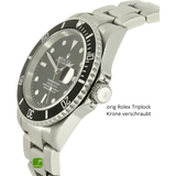 Rolex Submariner Datum Stahl Gehaeuse links