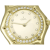 ebel damen uhr 1911 in vollgold mit brillanten zifferblatt