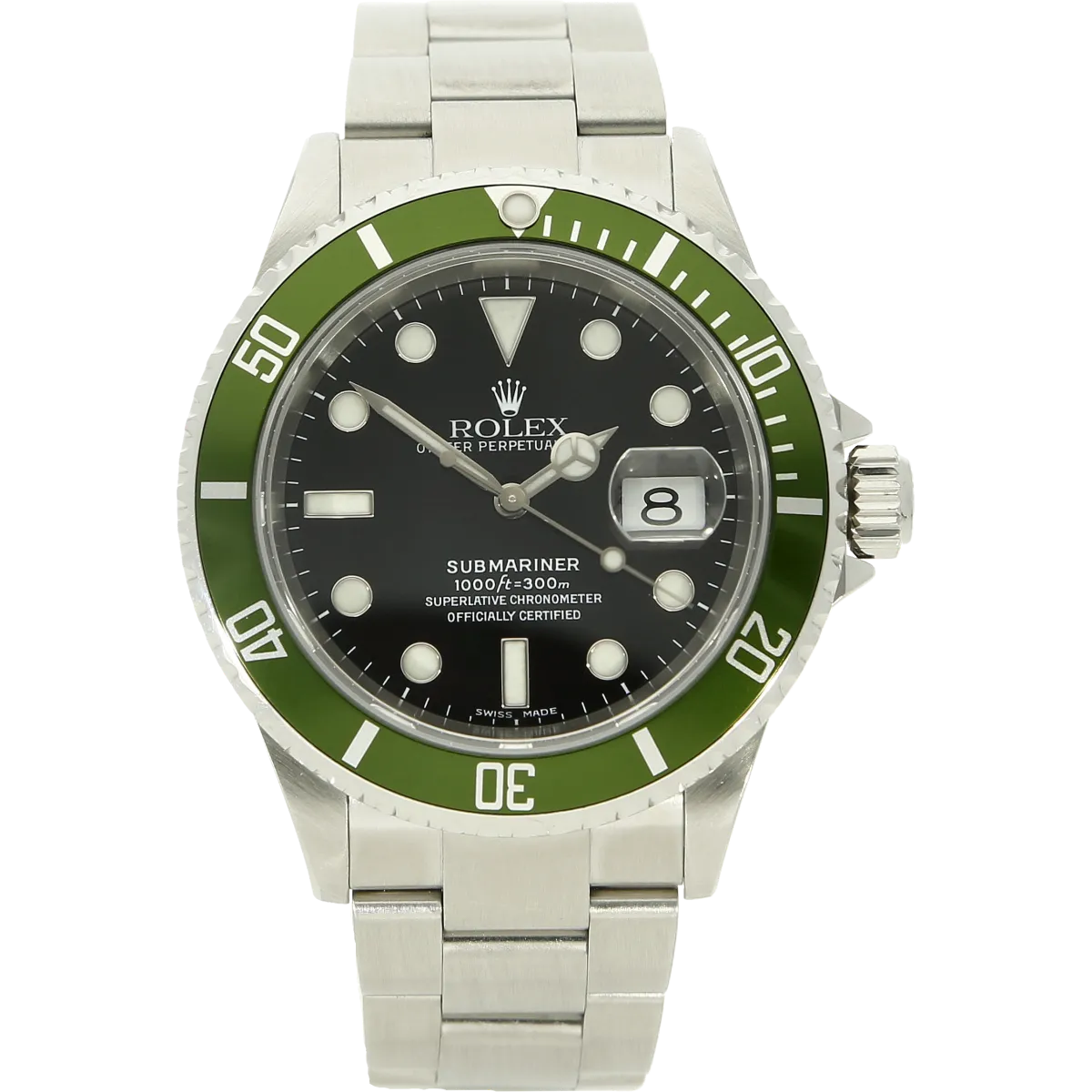 Rolex Submariner 16610 LV Kermit stehdn 