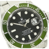 Rolex Submariner 16610 LV Kermit Zifferblatt 